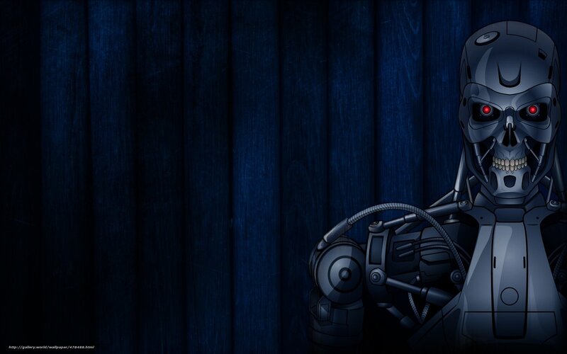 Terminator Endoskeleton — Blue