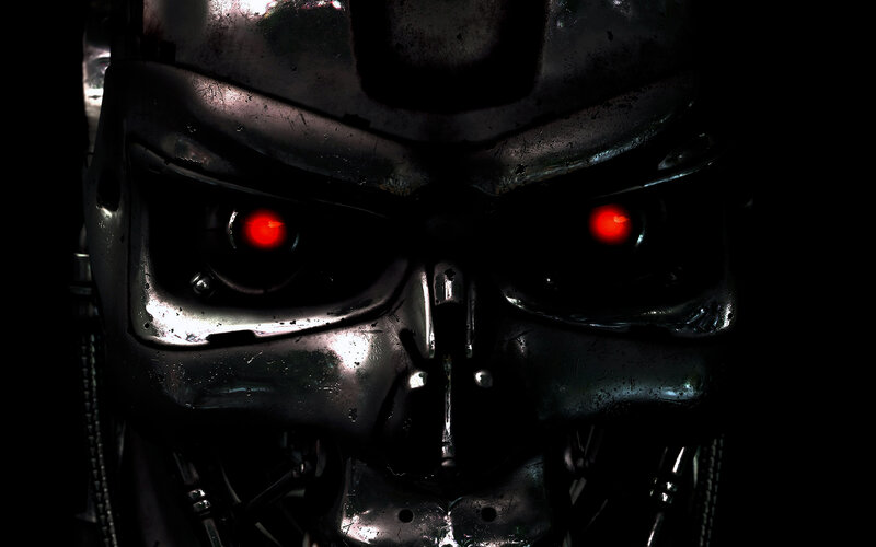 Terminator endoskeleton face