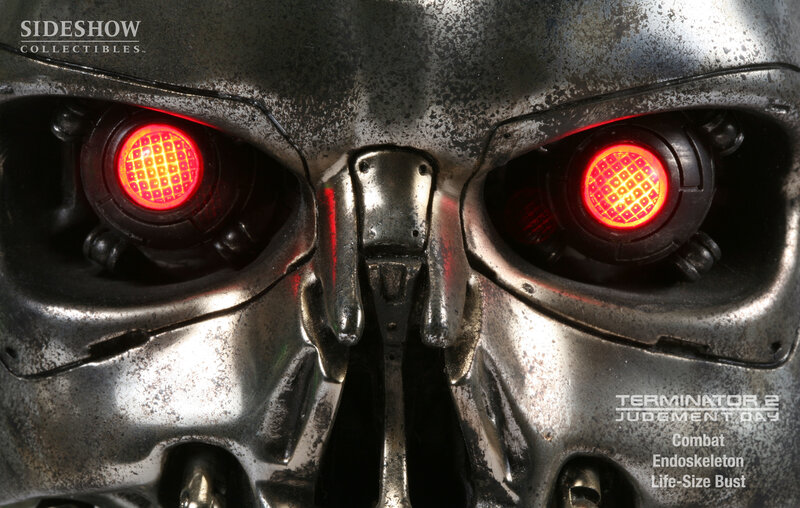 Terminator Endoskeleton Face — Silver