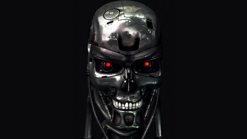 Terminator endoskeleton head