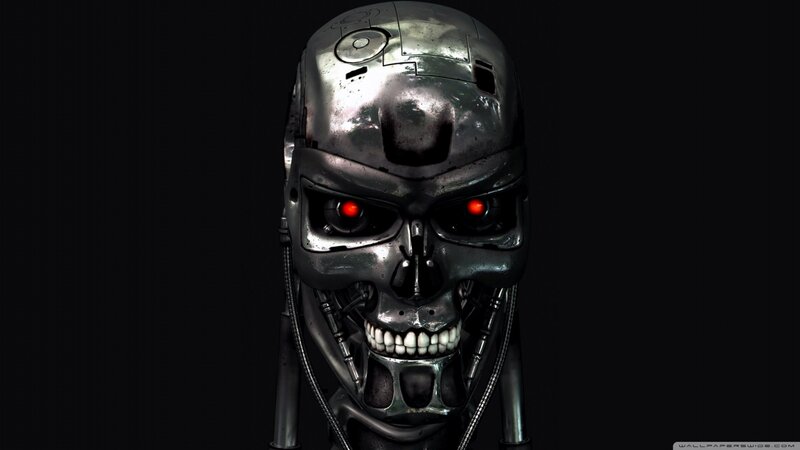 Terminator Endoskeleton Head — Black