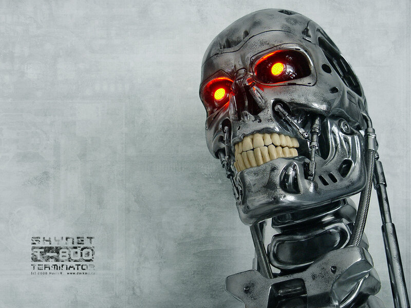 Terminator Endoskeleton Head — Gray