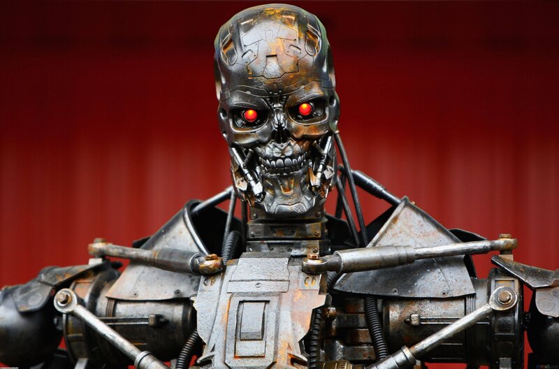 Terminator endoskeleton model