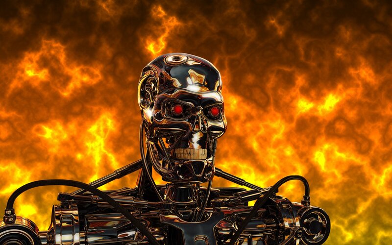 Terminator Endoskeleton — Orange