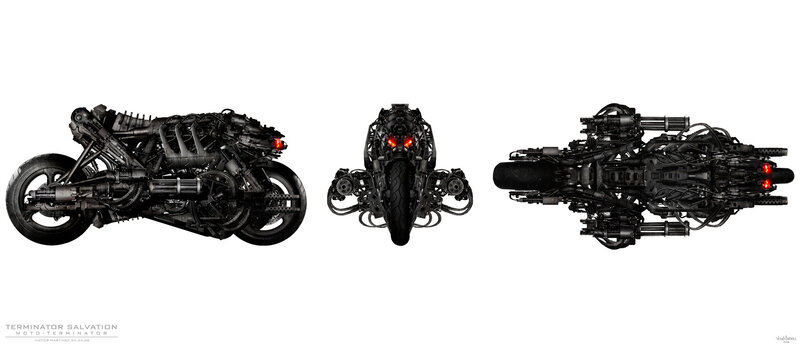 Terminator motorcycle concept art