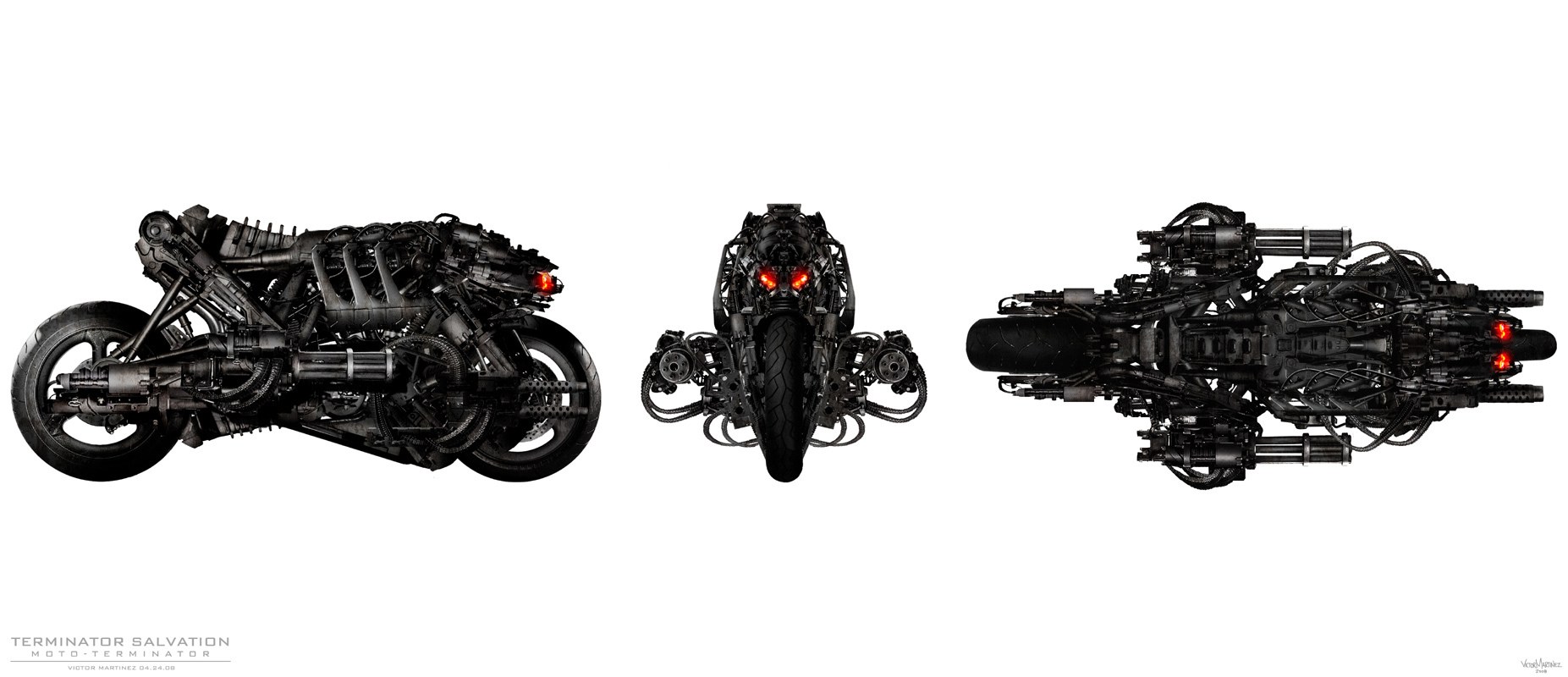 Terminator motorcycle concept art