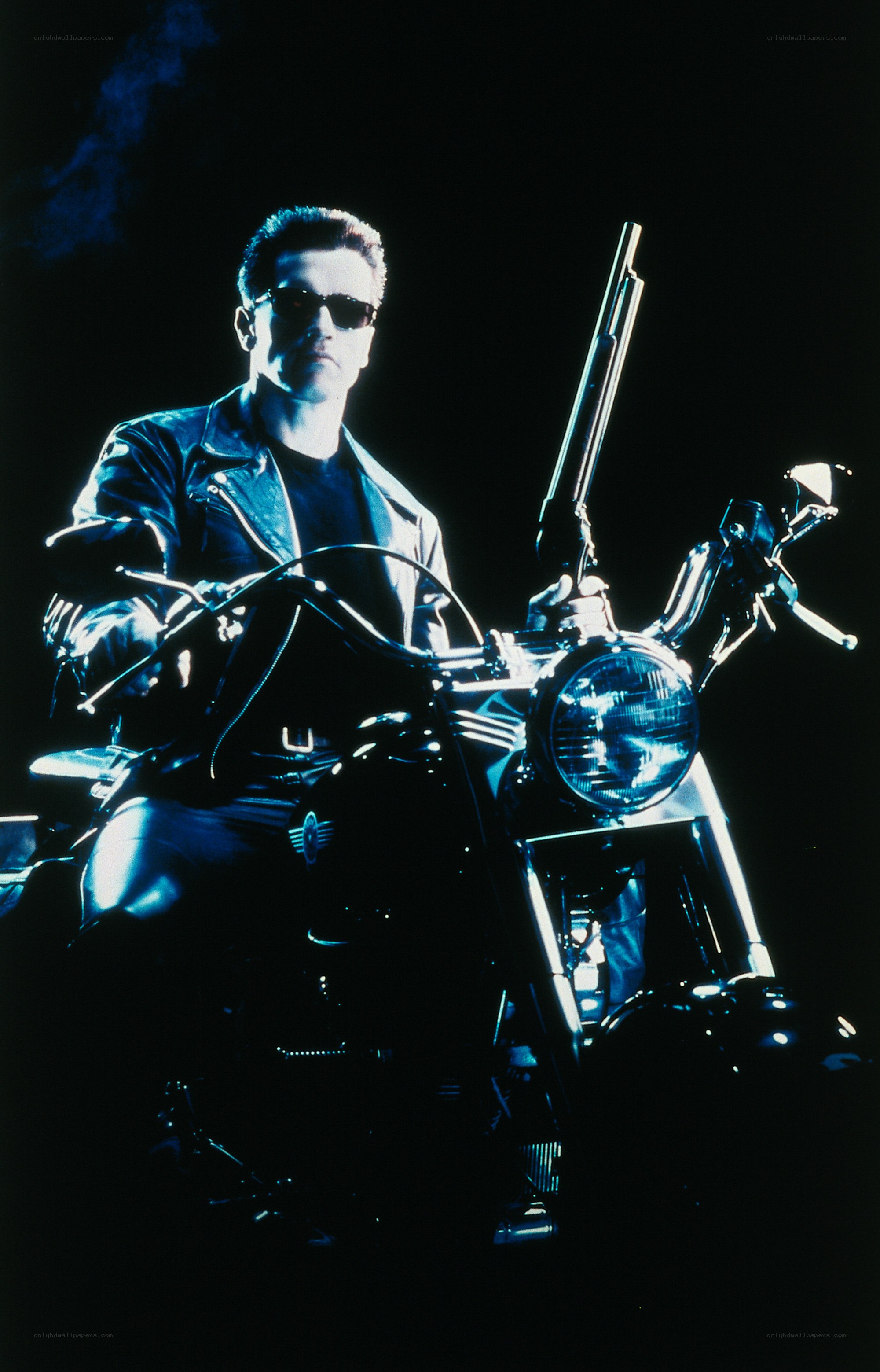 Terminator on a motorcycle