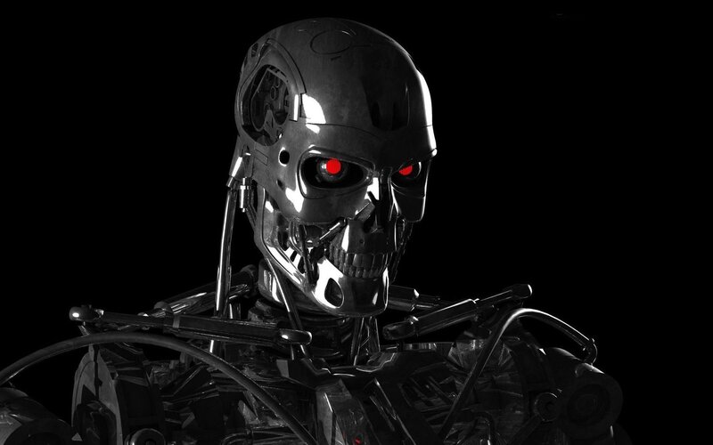 Terminator robot head