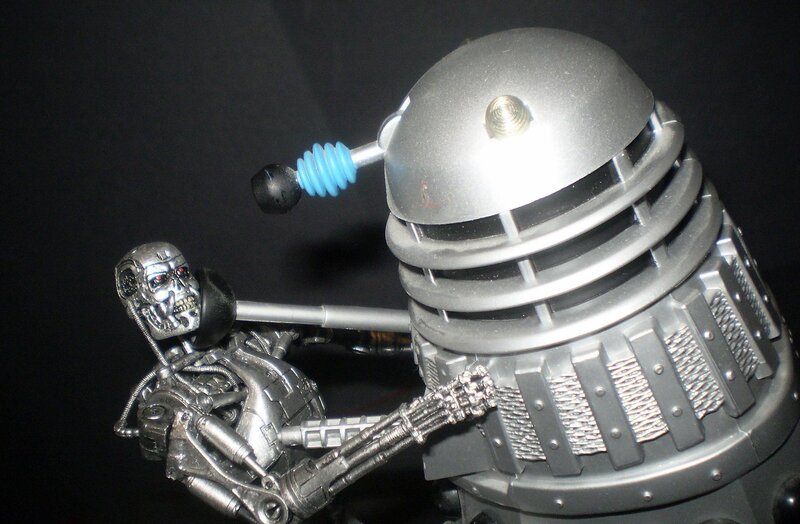 Terminator vs Dalek action figures