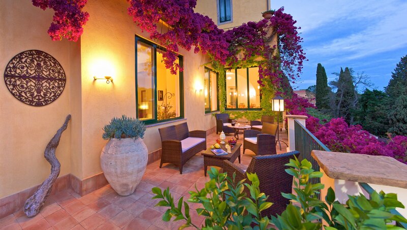 Terrace with Bougainvillea