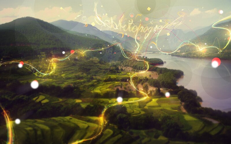 Terraced Fields and River