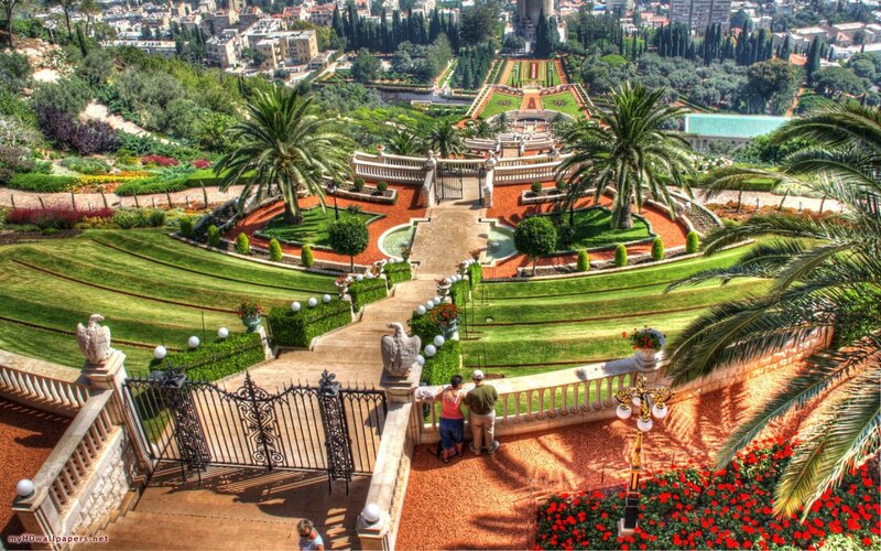 Terraced Gardens with Palm Trees