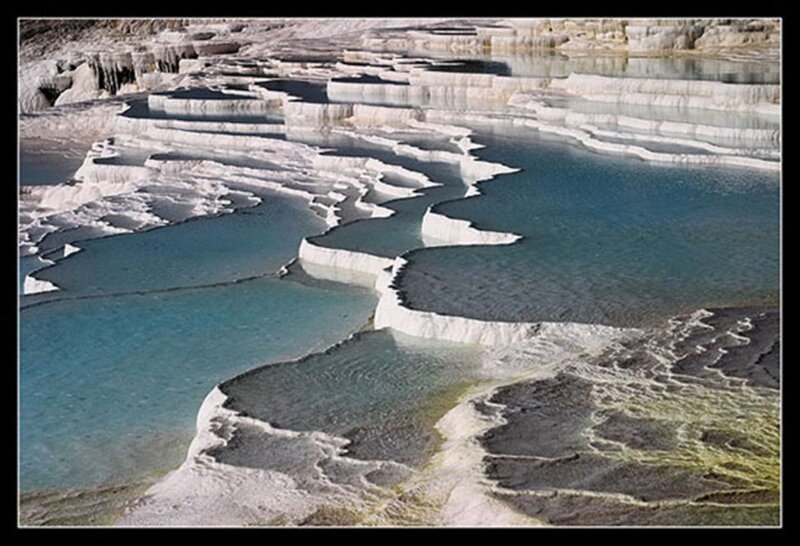 terraced travertine pools