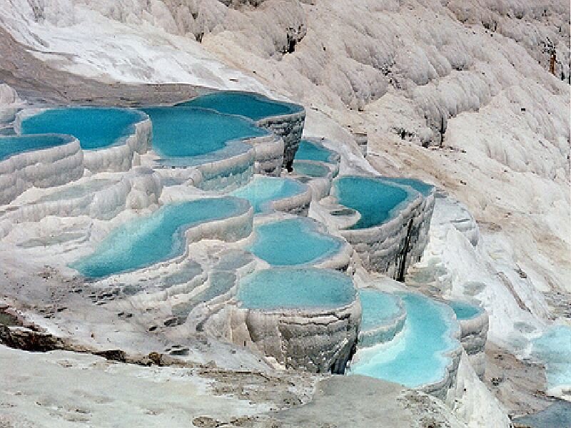 Terraced Travertine Pools — Blue