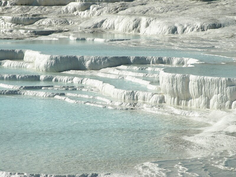 terraced travertine pools