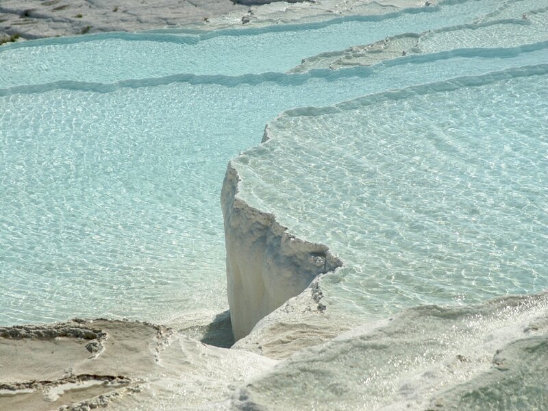 terraced turquoise pools