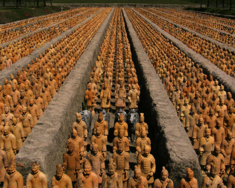Terracotta Army Soldiers — Brown