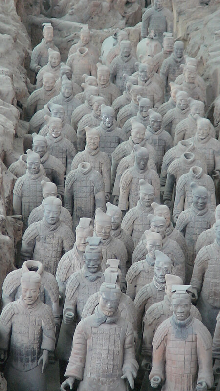 Terracotta Army Soldiers — Gray, Historical