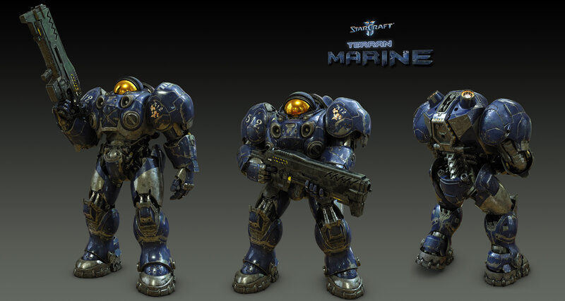 Terran Marine concept art