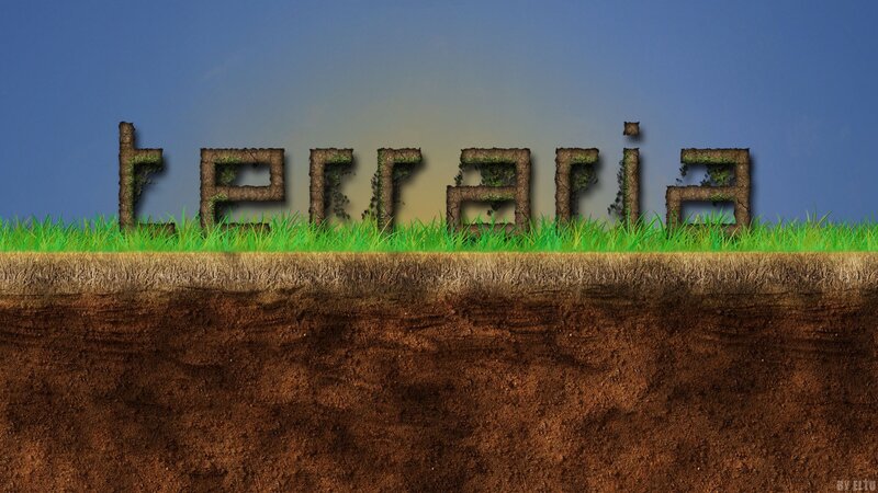 TERRARIA game title art