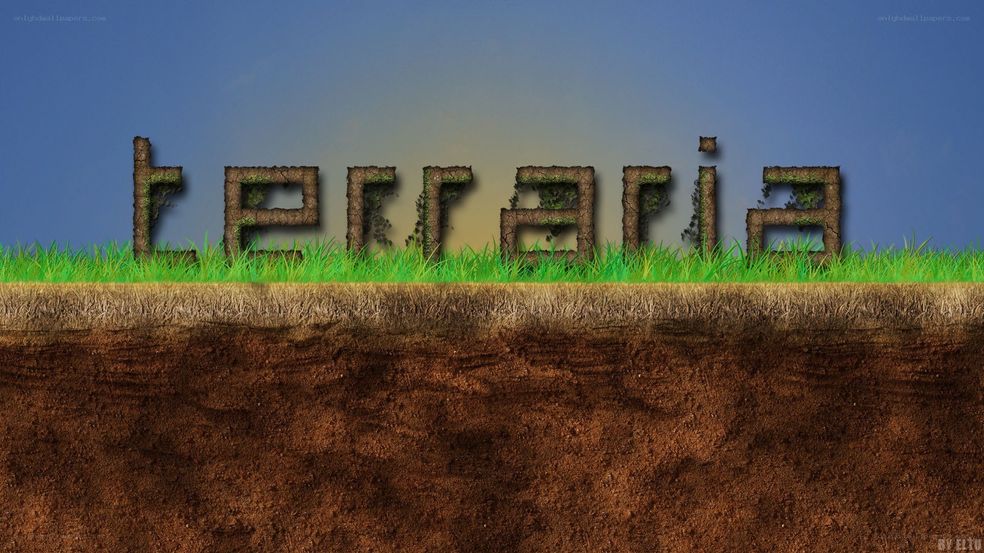 TERRARIA game title art
