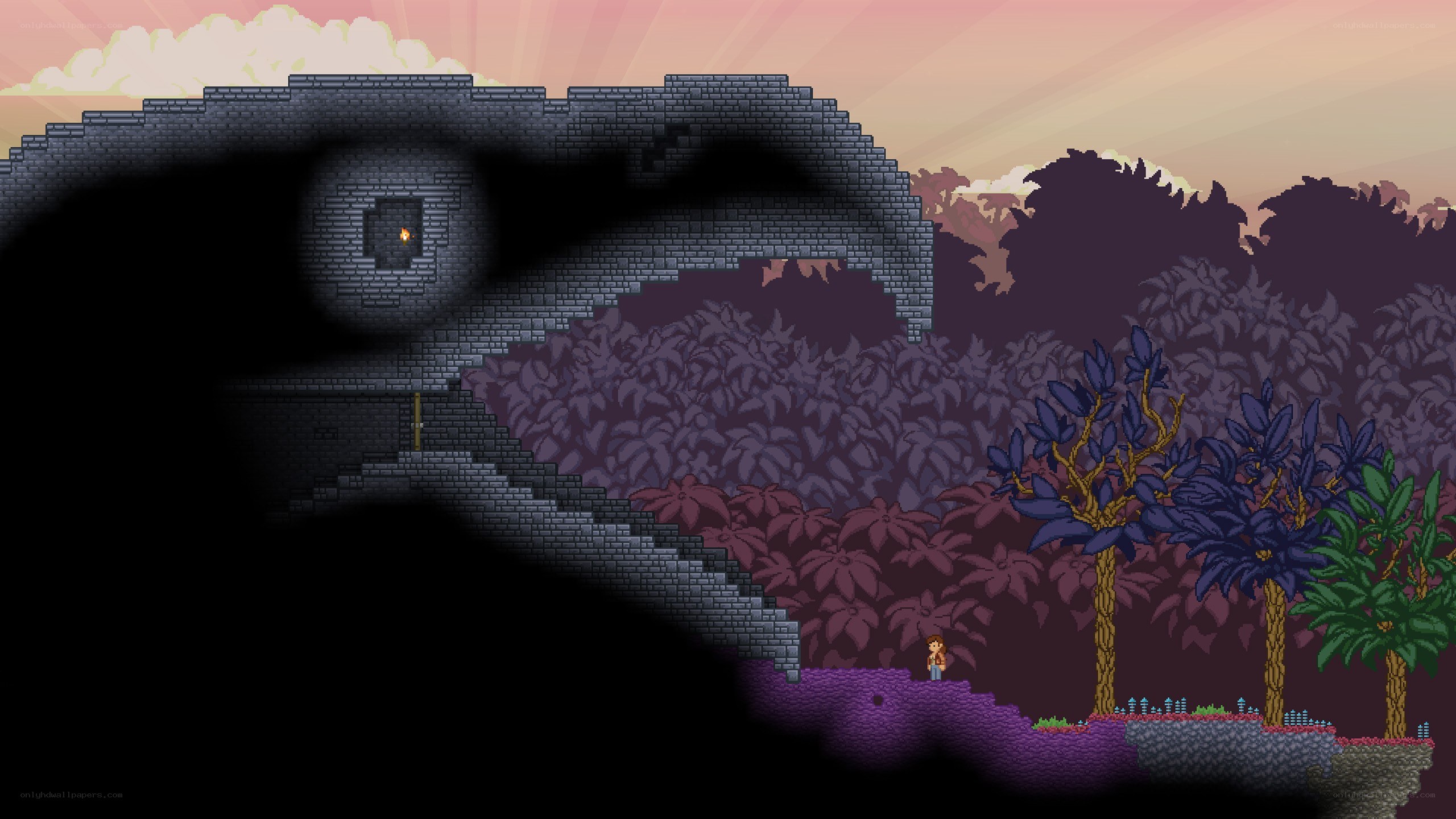 terraria jungle scene