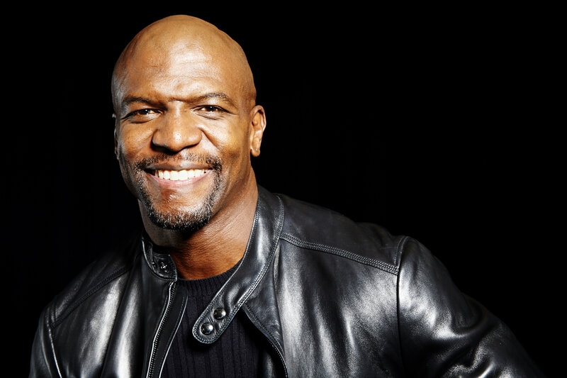 Terry Crews in leather jacket