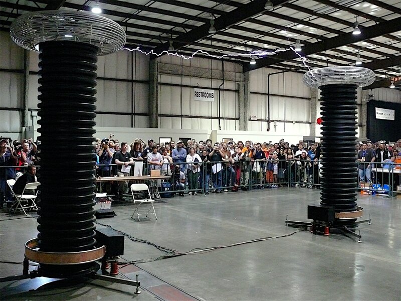 Tesla coil demonstration