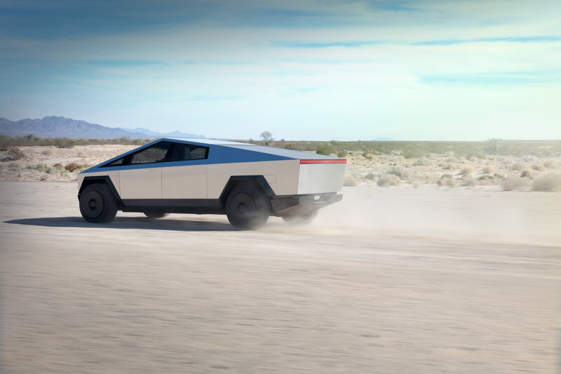 Tesla Cybertruck in Desert