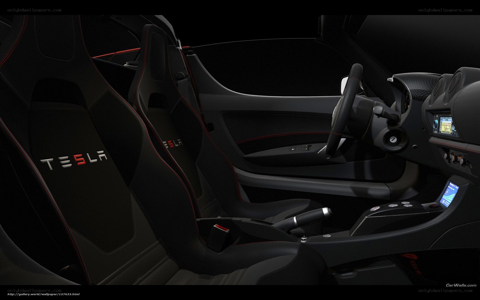 Tesla interior cockpit