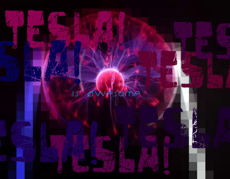 Tesla is awesome graphic