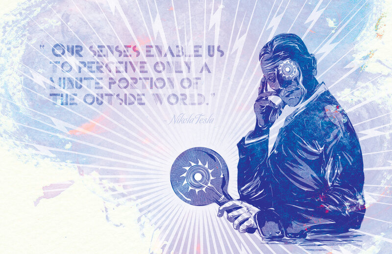 Tesla quote illustration