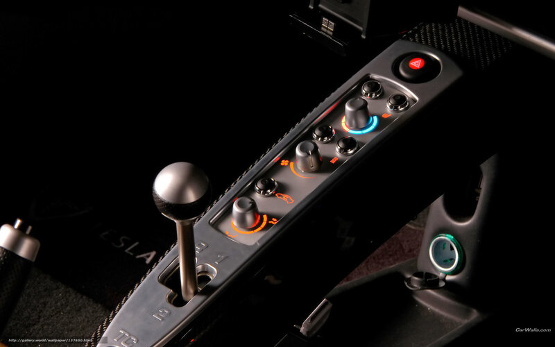 Tesla Roadster interior controls