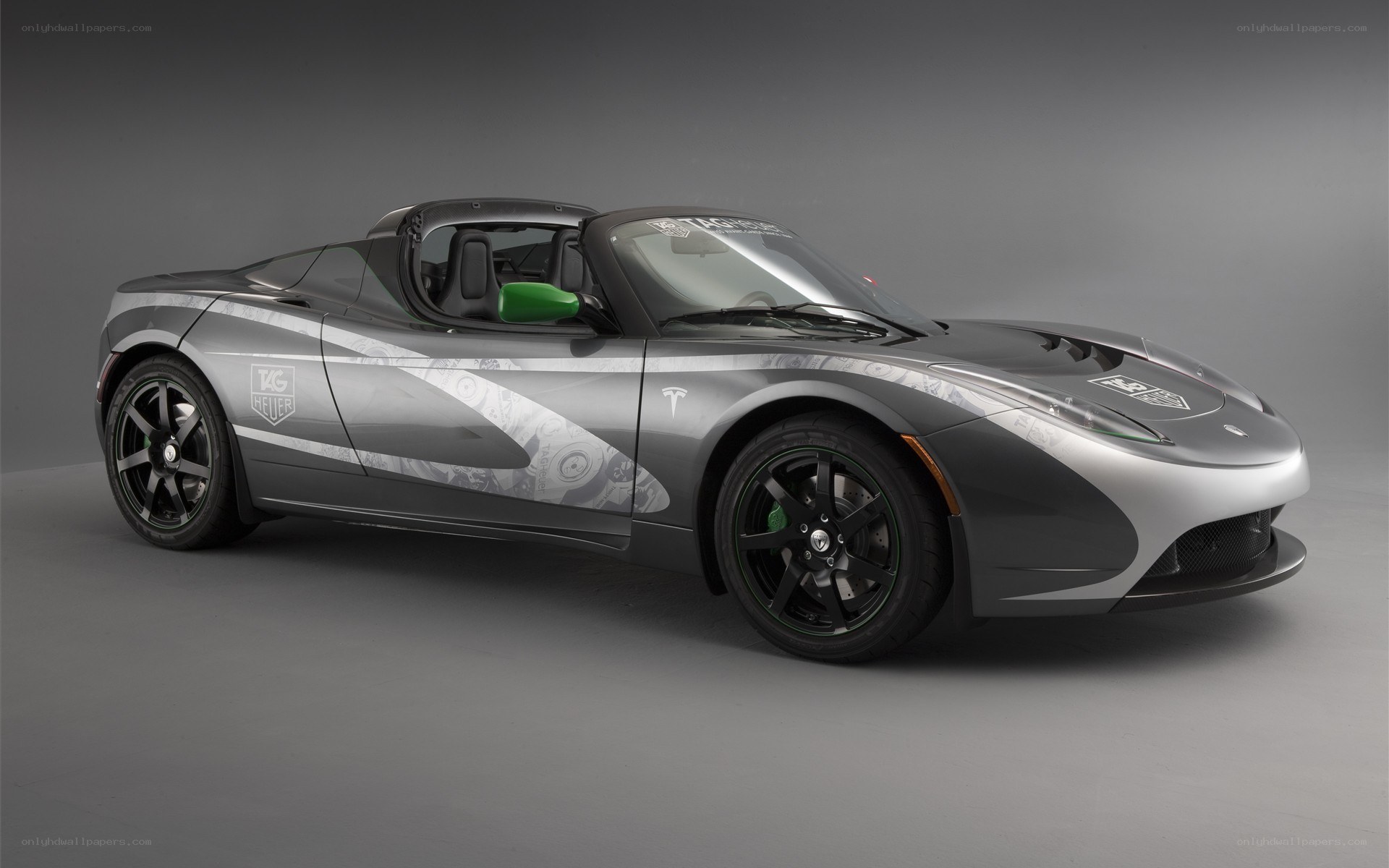 Tesla Roadster with custom livery
