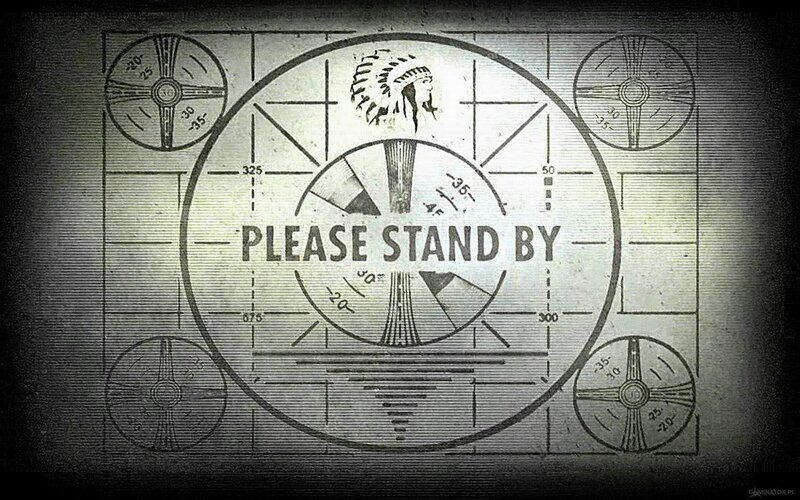 Test Pattern Screen — Black, Dramatic, Illustration