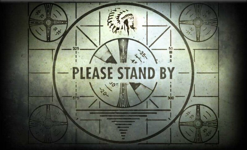 Test Pattern Screen — Black, Dramatic