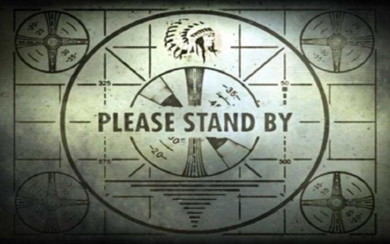 Test Pattern Screen — Black, Dystopian