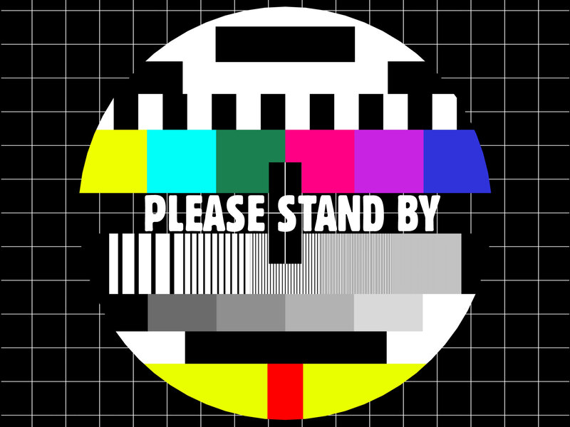 Test Pattern Screen — Black, Neutral, Vector Art