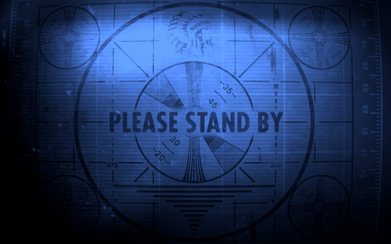 Test Pattern Screen — Blue
