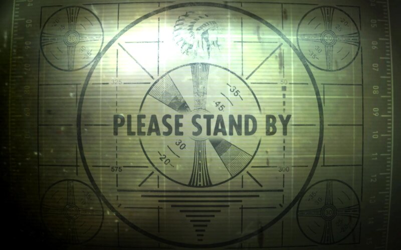 Test Pattern Screen — Green, Dramatic, Illustration