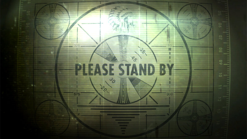 Test Pattern Screen — Green, Dramatic