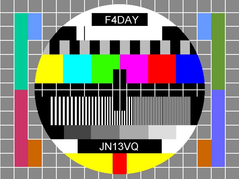 Test pattern with call signs