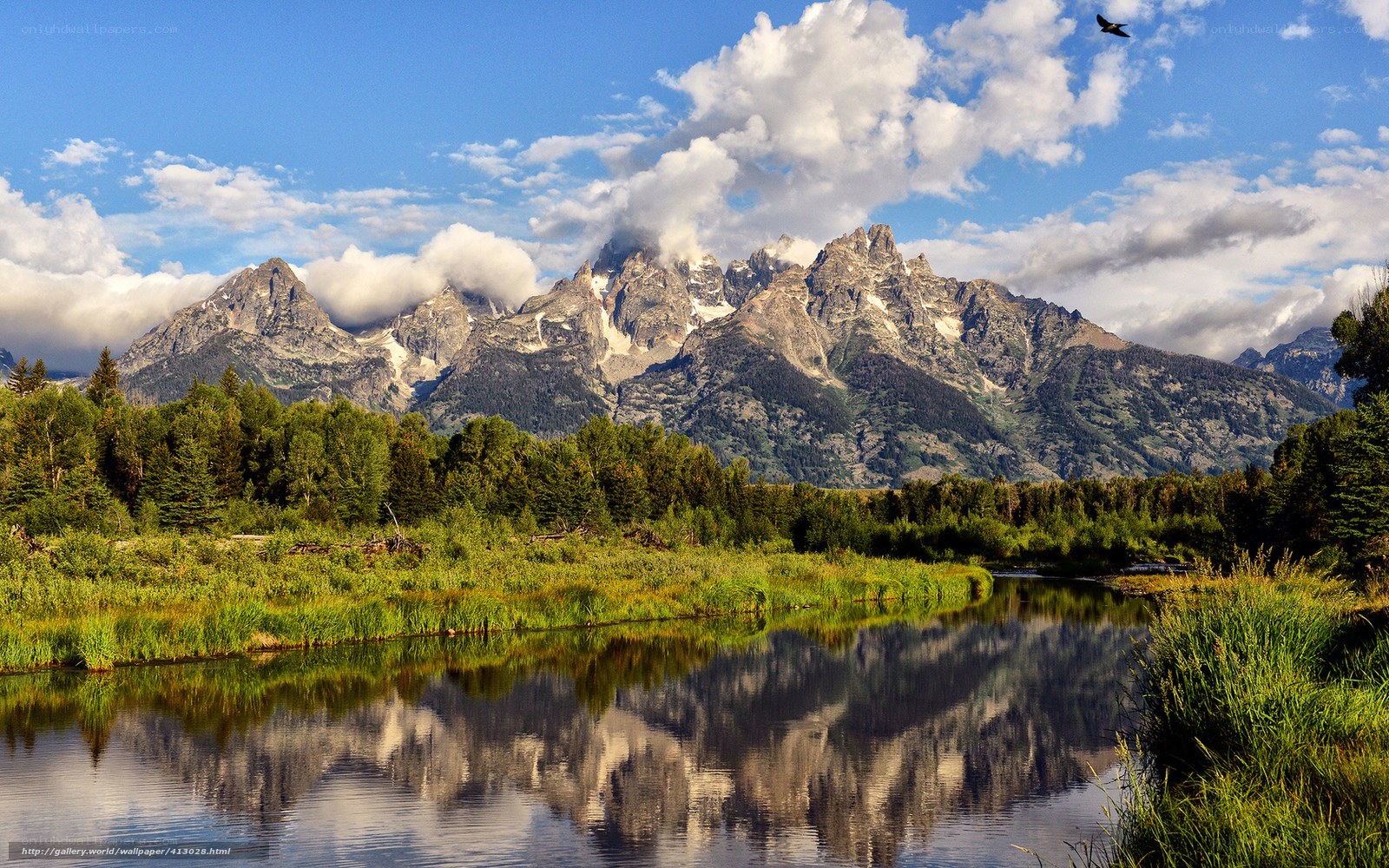Teton Mountains reflection