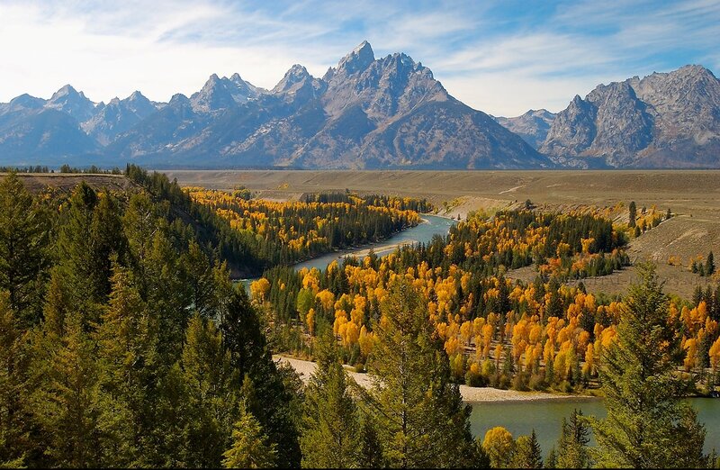 Teton Range Landscape — Green