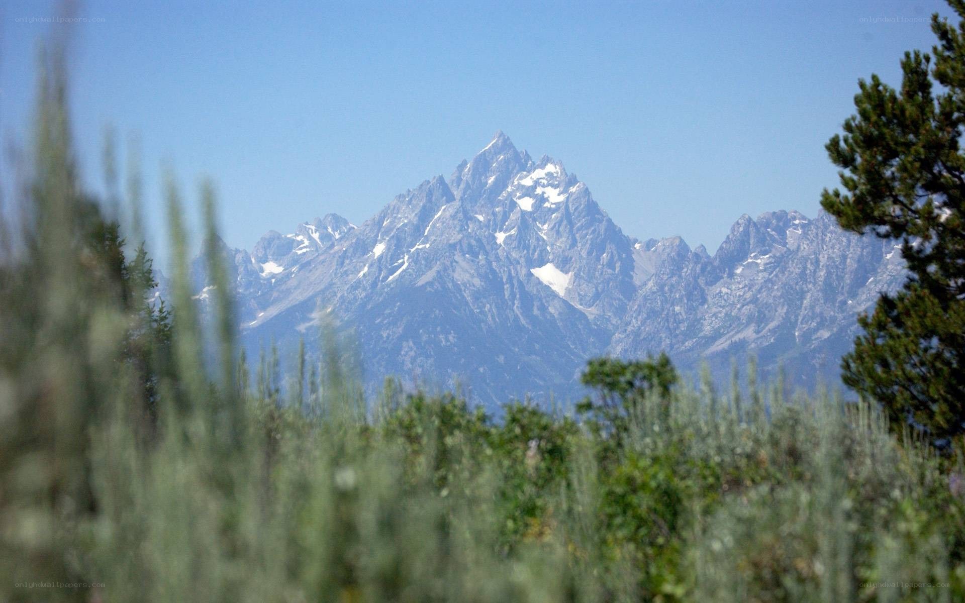 Teton Range mountain view