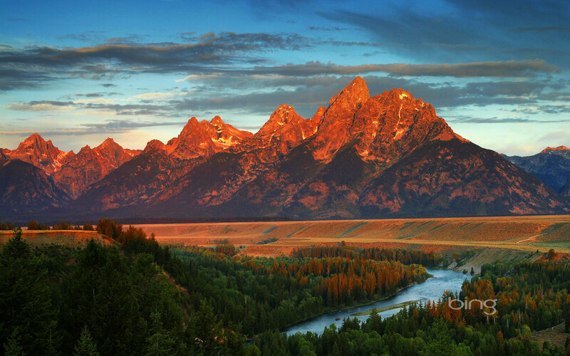 Tetons at sunrise