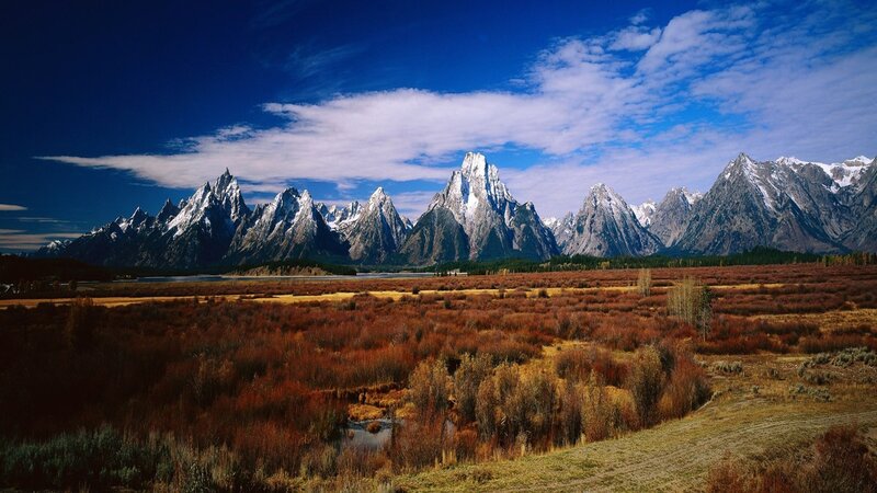 Tetons Mountain Range — Blue, Dramatic, Autumn
