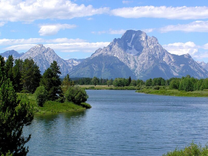 Tetons Mountain Range — Blue, Serene, Afternoon