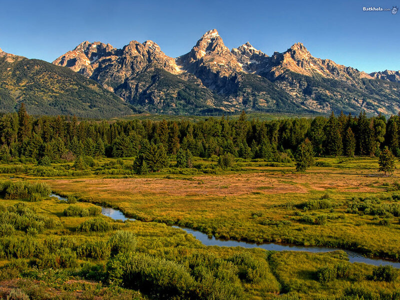 Tetons Mountain Range — Blue