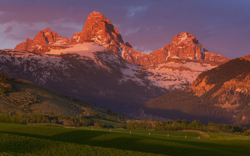 Tetons Mountain Range — Green, Serene